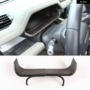 ランドローバー LHD 2個 ディフェンダー 110 130 2020-2024 ABS カーボンダッシュボード ディスプレイ 装飾 フレームカー - Oak Grain