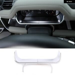 ランドローバー LHD 2個 ディフェンダー 110 130 2020-2024 ABS カーボンダッシュボード ディスプレイ 装飾 フレームカー - Silver