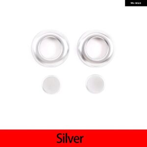 ランドローバー ABS クロームカーシート ヘッド調整ボタン カバー トリム ディフェンダー 110 2020-2022 カー - Silver