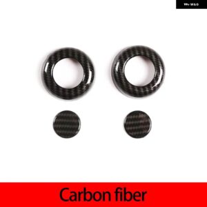 ランドローバー ABS クロームカーシート ヘッド調整ボタン カバー トリム ディフェンダー 110 2020-2022 カー - carbon fiber