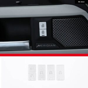 ランドローバー カーエアコンスイッチ サンルーフスイッチ リア空調ボタン ステッカー ディフェンダー 90 110 カー - Style E