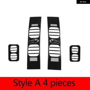 ランドローバー ディフェンダー 110 2020-2024 リア ブレーキ ライトワイド インジケータ 軽金属ネットカバー カー - Style A 4 pieces