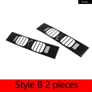 ランドローバー ディフェンダー 110 2020-2024 リア ブレーキ ライトワイド インジケータ 軽金属ネットカバー カー - Style B 2 pieces