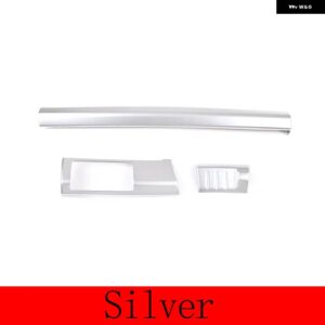 ランドローバー フリーランダー 2 2007-15 ABS クローム中央制御ダッシュボード パネル 装飾 ステッカー インテリア - Silver