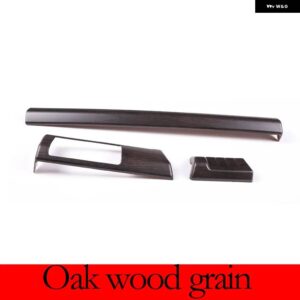 ランドローバー フリーランダー 2 2007-15 ABS クローム中央制御ダッシュボード パネル 装飾 ステッカー インテリア - Oak Wood Grain