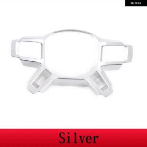 ランドローバー ディフェンダー 110 2020-2022 ABS /ダムブラック車内ステアリング ホイールトリムカー - Silver