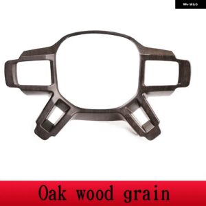 ランドローバー ディフェンダー 110 2020-2022 ABS /ダムブラック車内ステアリング ホイールトリムカー - Oak Wood Grain