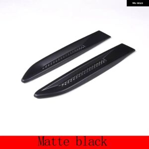 ジャガー 2個 黒 XF XFL XE F ペース F ペース X761 ABS カーボンサイドフェンダーベントトリムカバー カー - Matte Black