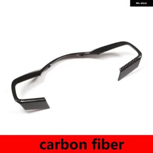 ジャガー ABS カーボン/ マットブラック / F-TYPE 2013-2023 ステアリング ホイールフレームカバー トリム ステッカー カー - carbon fiber