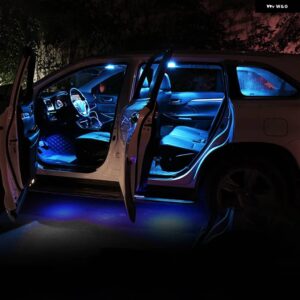 スバル フォレスター SH SJ SK 2009-2017 2018 2019 10個 LED 電球 インテリア 地図読書ランプドアトランクラン - Lce Blue
