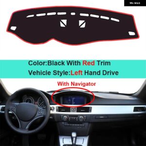 BMW 3シリーズ E90 E91 E92 E93 ワゴン 39022 インナーダッシュボード パッド カバー プロテクター - LHD Red With NAV
