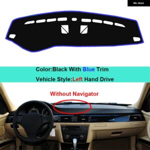 BMW 3シリーズ E90 E91 E92 E93 ワゴン 39022 インナーダッシュボード パッド カバー プロテクター - LHD Blue No NAV