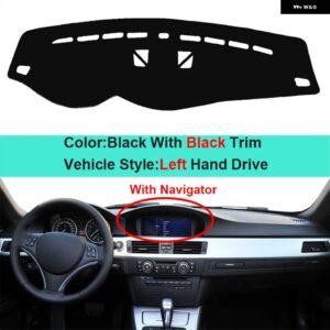 BMW 3シリーズ E90 E91 E92 E93 ワゴン 39022 インナーダッシュボード パッド カバー プロテクター - LHD Black With NAV