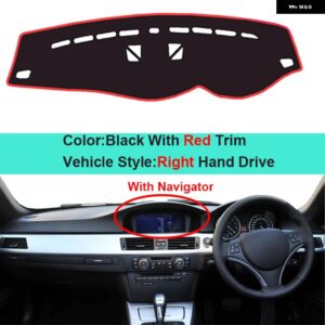 BMW 3シリーズ E90 E91 E92 E93 ワゴン 39022 インナーダッシュボード パッド カバー プロテクター - RHD Red With NAV