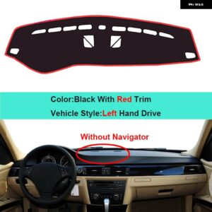 BMW 3シリーズ E90 E91 E92 E93 ワゴン 39022 インナーダッシュボード パッド カバー プロテクター - LHD Red No NAV