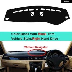 BMW 3シリーズ E90 E91 E92 E93 ワゴン 39022 インナーダッシュボード パッド カバー プロテクター - RHD Black No NAV