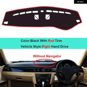 BMW 3シリーズ E90 E91 E92 E93 ワゴン 39022 インナーダッシュボード パッド カバー プロテクター - RHD Red No NAV