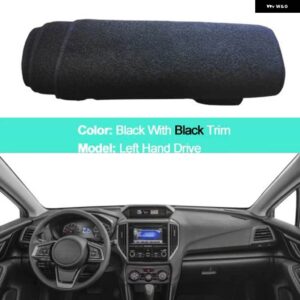 スバル 2 層インナーダッシュボード カバー クッション ケープ インプレッサ 2017 2018 2019 XV CROSSTREK 20 - black