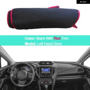 スバル 2 層インナーダッシュボード カバー クッション ケープ インプレッサ 2017 2018 2019 XV CROSSTREK 20 - red