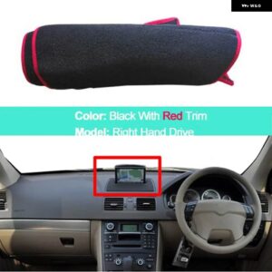 ボルボ 2 層インナーダッシュボード カバー クッション サンシェード ダッシュボード パッド ケープ XC90 2002 - 2011 2012 2013 - green