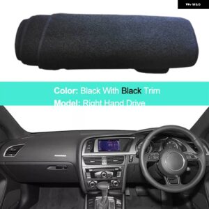アウディ インナーダッシュボード カバー A5 B8 2008 - 2016 サンシェード アンチサンパッド クッション ケープ 2012-15 - RHD Black Edge