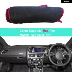 アウディ インナーダッシュボード カバー A5 B8 2008 - 2016 サンシェード アンチサンパッド クッション ケープ 2012-15 - RHD Red Edge