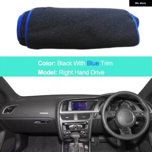 アウディ インナーダッシュボード カバー A5 B8 2008 - 2016 サンシェード アンチサンパッド クッション ケープ 2012-15 - RHD Blue Edge