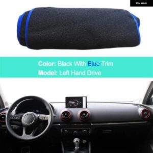 アウディ インナーダッシュボード カバー A3 8V 2014 - 2020 サンシェード 抗太陽 2015-19 パッド クッション - LHD Blue Edge