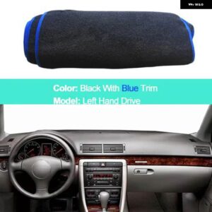 アウディ A4 B6 B7 2002 -2007 2008 LHD RHD 2 層車インナーダッシュボード カバー ケープ クッション パッド スタイリング - LHD Blue3