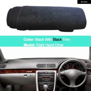 アウディ A4 B6 B7 2002 -2007 2008 LHD RHD 2 層車インナーダッシュボード カバー ケープ クッション パッド スタイリング - LHD-Black