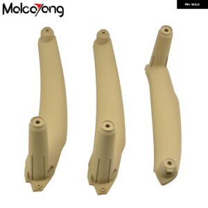 BMW 51416969401 車 ACCESSORI インナードア アームレスト パネルハンドルプルトリムカバー キット E70 E71 X5 X6 SAV 2007-2014 - Beige 3pcs