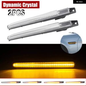 BMW 5シリーズ F10 M5 E70 E71 X5 X6 M E82 M クーペ LED ダイナミック アンバー サイドマーカーウインカーフェンダーウィンカー インジケータ ーライト - Dynamic Crystal