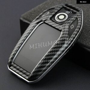 BMW カーボン液晶画面キーカバー ケース FOB チェーン 5 6 7 8シリーズ X3 X4 X5 X7 G30 G31 G32 G11 G12 G70 G01 G02 G05 G07 - NO Keychain