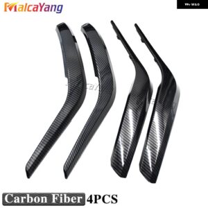 BMW セット インテリア ハンドルインナードア アームレスト パネルプルトリムカバー X1 E84 2010-16 - Carbon Fiber-4pc