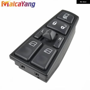 ボルボ 24V 運転席側電動パワーウィンドウ スイッチ ブラック 20752914 20752917 トラック FM12 FH12 に適合 - 20752918
