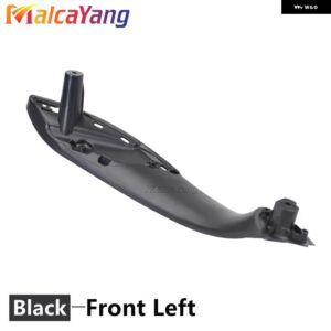 BMW F30 F31 F32 F33 F34 F35 F36 F80 黒ベージュ車内ドアインナーパネルハンドルプルトリムカバー - Black-Front Left
