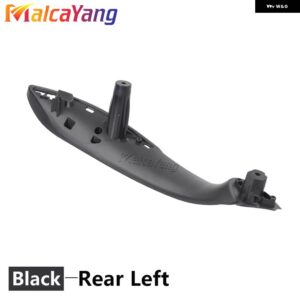BMW F30 F31 F32 F33 F34 F35 F36 F80 黒ベージュ車内ドアインナーパネルハンドルプルトリムカバー - Black-Rear Left