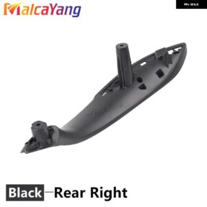 BMW F30 F31 F32 F33 F34 F35 F36 F80 黒ベージュ車内ドアインナーパネルハンドルプルトリムカバー - Black-Rear Right