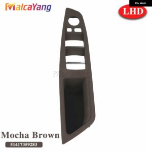 BMW 51417225873 5シリーズ F10 F11 左ハンドル LHD 2010-2016 品質の インテリア インナー ドアハンドル パネルプルトリムカバー - Mocha Brown