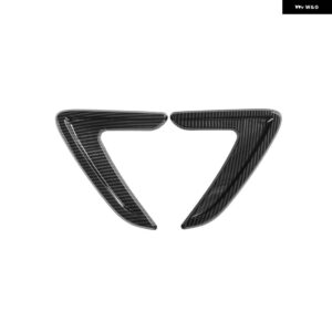 BMW 1ペア サイドエアベントカバー トリムフェンダー ステッカー 3シリーズ F30 2013-2018 エアベントフェンダーカバー トリム ステッカー ABS - Carbon Look