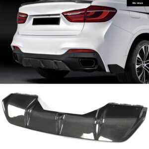 BMW カーボンリアバンパー ディフューザー リップ X6 F16 スポーツスタンダード 2015-2018 リアバンパー ディフューザー リップスポイラー - Carbon　For　Sport