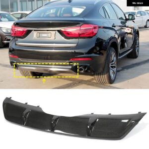BMW カーボンリアバンパー ディフューザー リップ X6 F16 スポーツスタンダード 2015-2018 リアバンパー ディフューザー リップスポイラー - Carbon　For　Standard