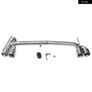 BMW クワッド排気パイプ F30 F31 320I 318I F32 420I 2013-2016 M スポーツ 3シリーズ カーボンマフラー 先端排気 システム - Silver　318i