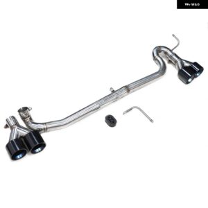 BMW クワッド排気先端ステンレスマフラー F10 F11 520I 523I 525I 528I 530I 排気先端 M5 バンパー マフラー 先端 - black