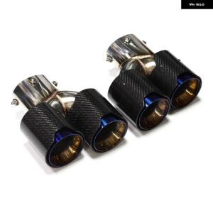 BMW クワッド排気 G42 M240I 2019 + カーボン排気先端 G22 G26 M440I 2020 + マフラー パイプノズル - Carbon　Fiber　K