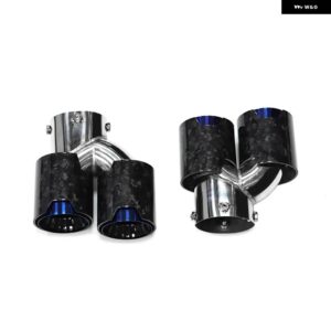 BMW クワッド排気 G42 M240I 2019 + カーボン排気先端 G22 G26 M440I 2020 + マフラー パイプノズル - Carbon　Fiber　C