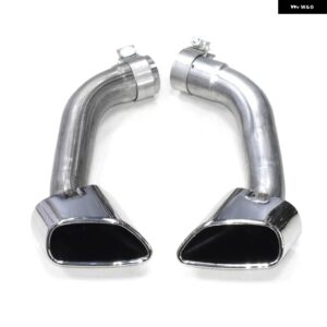 BMW 1ペア 排気先端 X5 E70 V8 ルック 20077-2010 マフラー 304 ステンレスマフラー 先端排気テールパイプノズル - exhaust