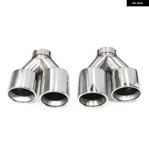 BMW クワッドカーボン排気先端 F10 F11 535D 535I 640I 640D G30 G31 排気 システム ノズルテールパイプ - Silver