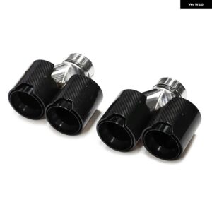 BMW クワッドカーボン排気先端 F10 F11 535D 535I 640I 640D G30 G31 排気 システム ノズルテールパイプ - Carbon　Fiber　A