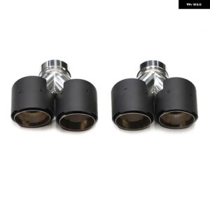 BMW クワッドカーボン排気先端 F10 F11 535D 535I 640I 640D G30 G31 排気 システム ノズルテールパイプ - Carbon　Fiber　B